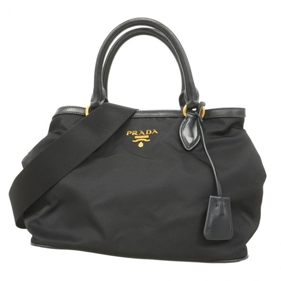Prada handbag nylon black women's - Picture 1 of 14